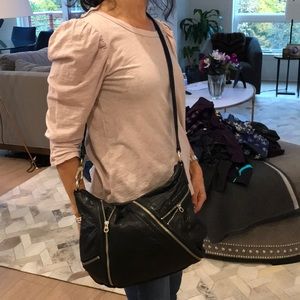 Marc by Marc Jacobs black leather crossbody bag